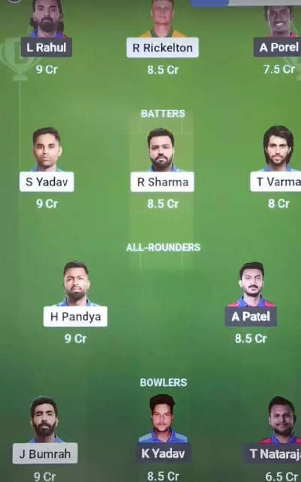 MI vs DC Dream11 Predicti