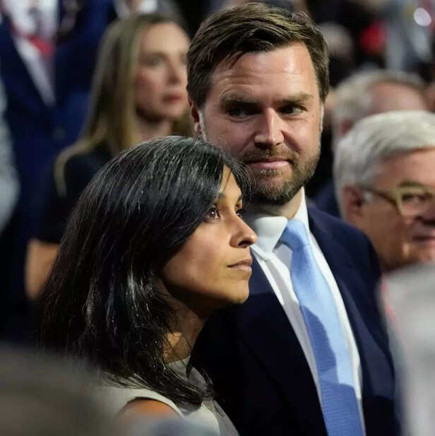 JD Vance with his wife Us
