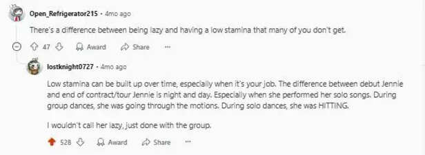 Talks about Lazy Jennie o